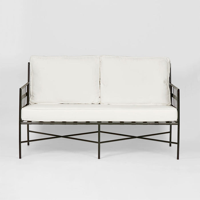 Sheffield Sofa Outdoor 2 Seater White Cushions