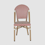 Cannes Outdoor Aluminium Chair Red & White