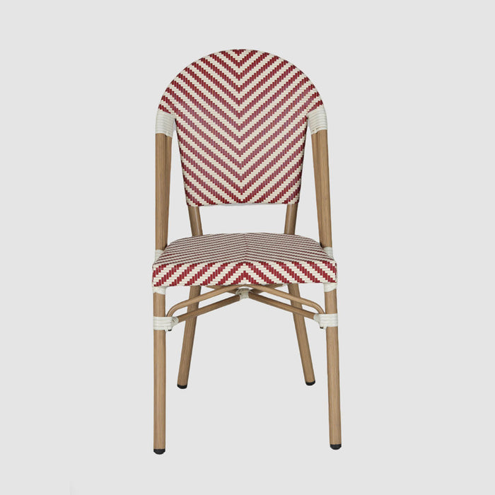 Cannes Outdoor Aluminium Chair Red & White