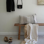 Long Recycled timber vintage Teak Bench