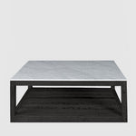 Denver Marble Coffee Table Black & White
