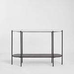 The James Marble Console Black/White Marble