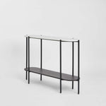 The James Marble Console Black/White Marble