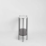 The James Marble Console Black/White Marble