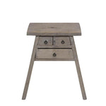 Shanxi Elm 120 Year Antique Wooden Stool With Drawers No. 4