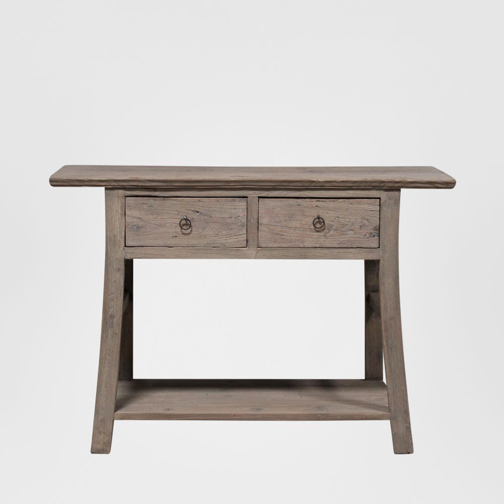 Henan 121cm Table with Drawers 130 Years Old