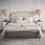 Palais Bedhead Queen Gold & Linen