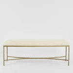 Palais Bench Gold & Linen