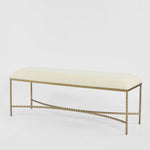 Palais Bench Gold & Linen