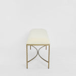 Palais Bench Gold & Linen