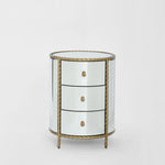 Palais Bedside 3 Drawer Mirror & Gold