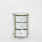 Palais Bedside 3 Drawer Mirror & Gold