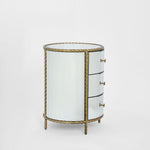 Palais Bedside 3 Drawer Mirror & Gold