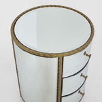 Palais Bedside 3 Drawer Mirror & Gold