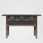 Shanxi 140cm Console Table with Drawers 150 Years Old