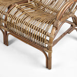 Seville Rattan Two Seater Antique Armchair