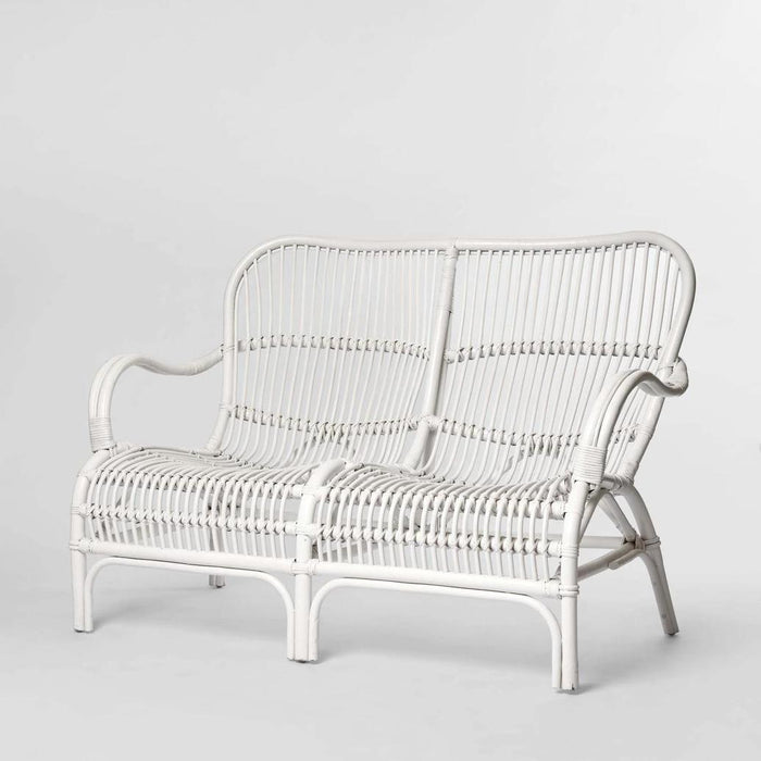 Seville Rattan Two Seater White