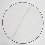 Palais Round Side Table Black & Ceramic