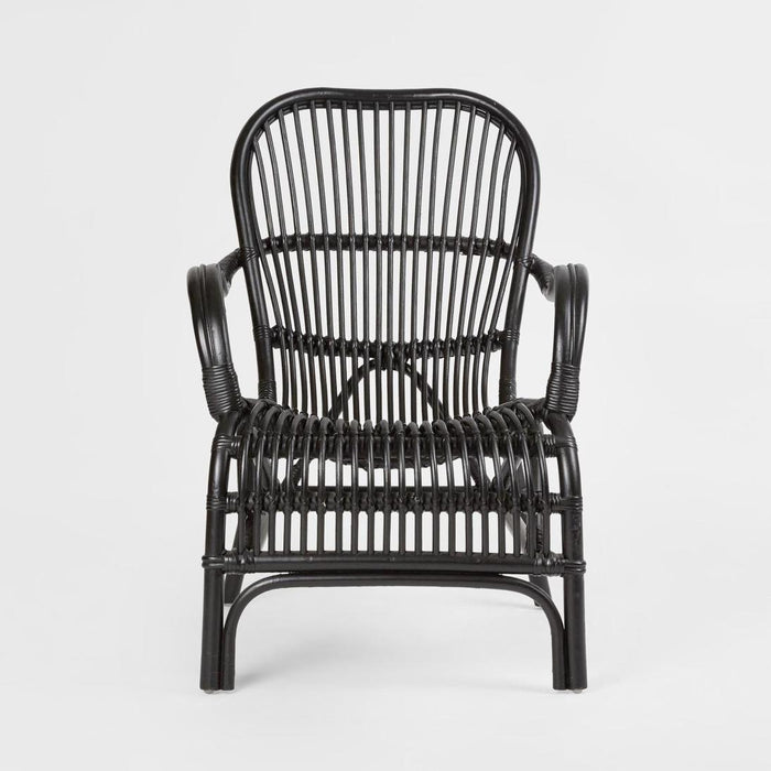 Seville Rattan Armchair Black