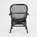 Seville Rattan Armchair Black