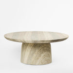 Parisi Round Coffee Table Grey Travertine Look - Outdoor