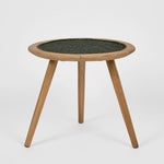 Cove Teak & Synthetic Side Table Black - Outdoor