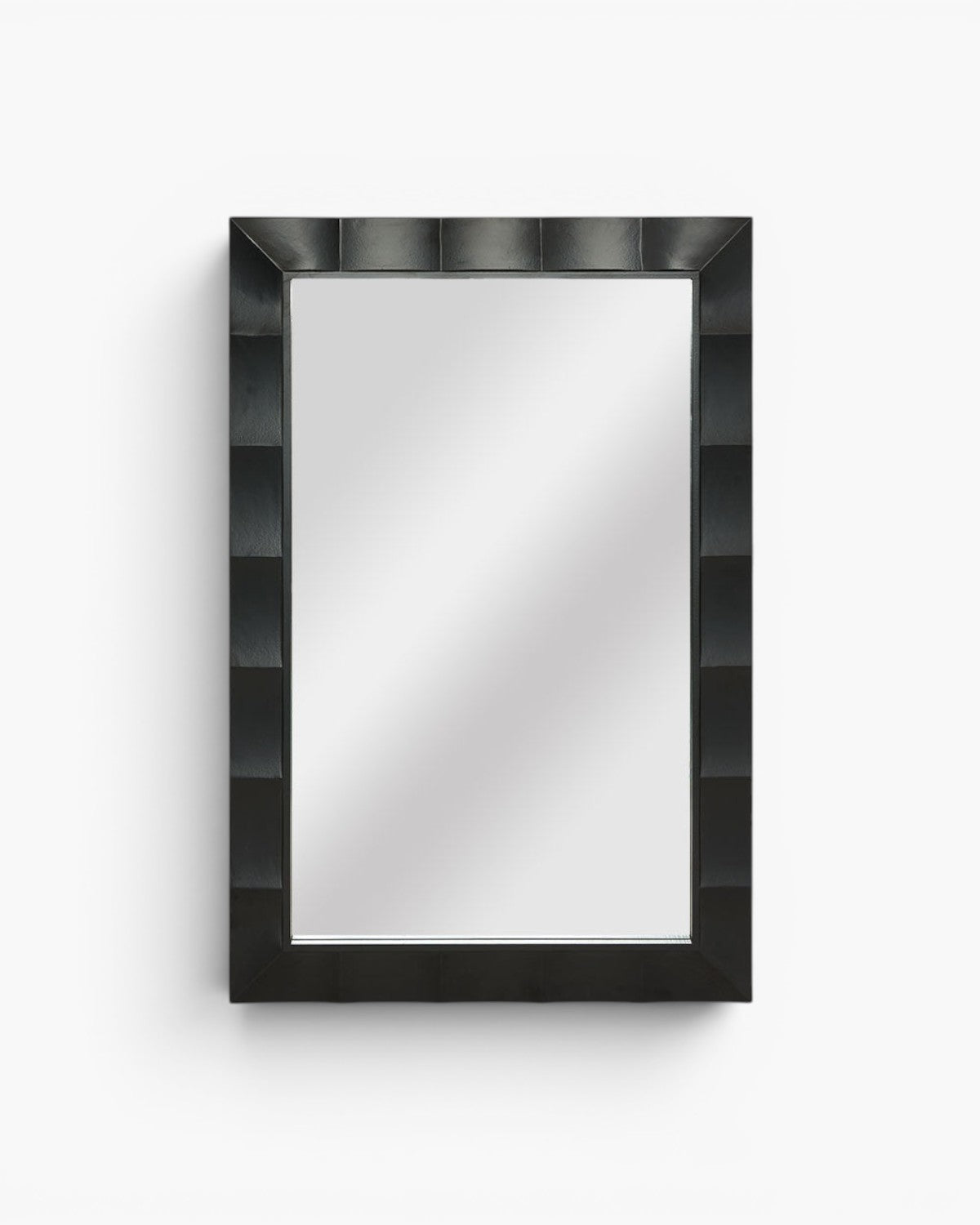Facet Rectangle Mirror 60x90cm Black