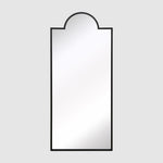 Montgomery Outdoor Iron Mirror Black