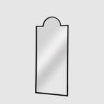 Montgomery Outdoor Iron Mirror Black
