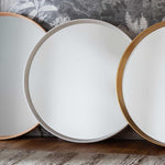 Harvey Round Mirror White