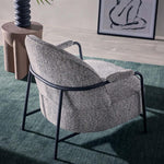Bon Armchair Black/Grey Fabric