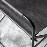 Jodhpur Black Leather ArmChair Set of Two