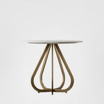 Moorgate Dining Table Gold 90cm