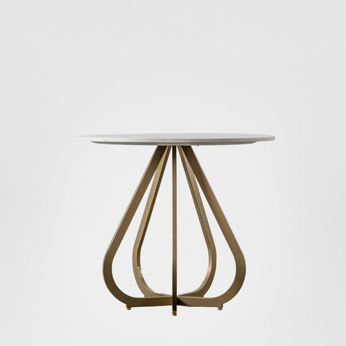 Moorgate Dining Table Gold 90cm
