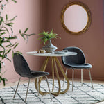 Moorgate Dining Table Gold 90cm