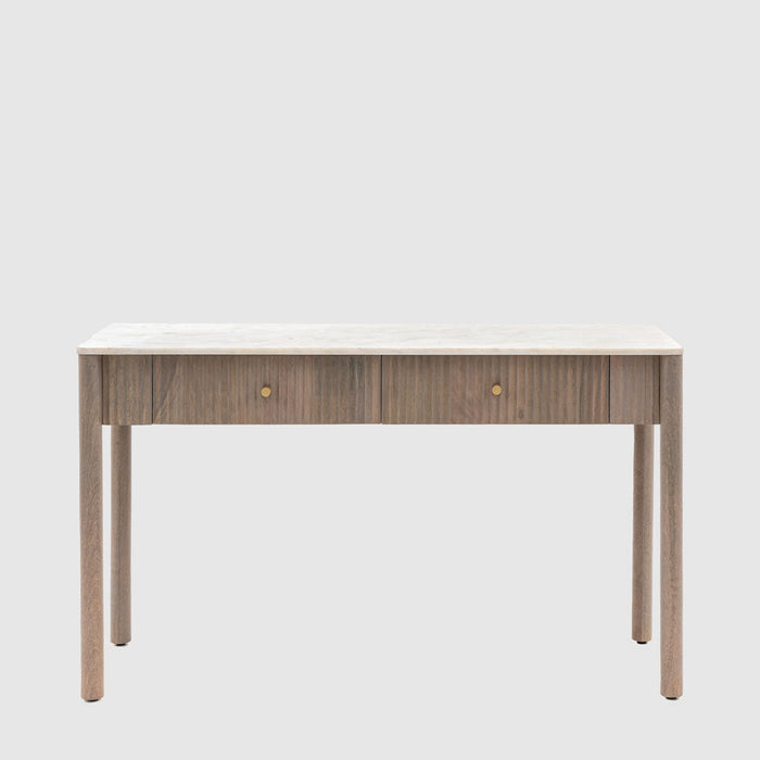 Marmo 2 Drawer Console 1300x450x750mm
