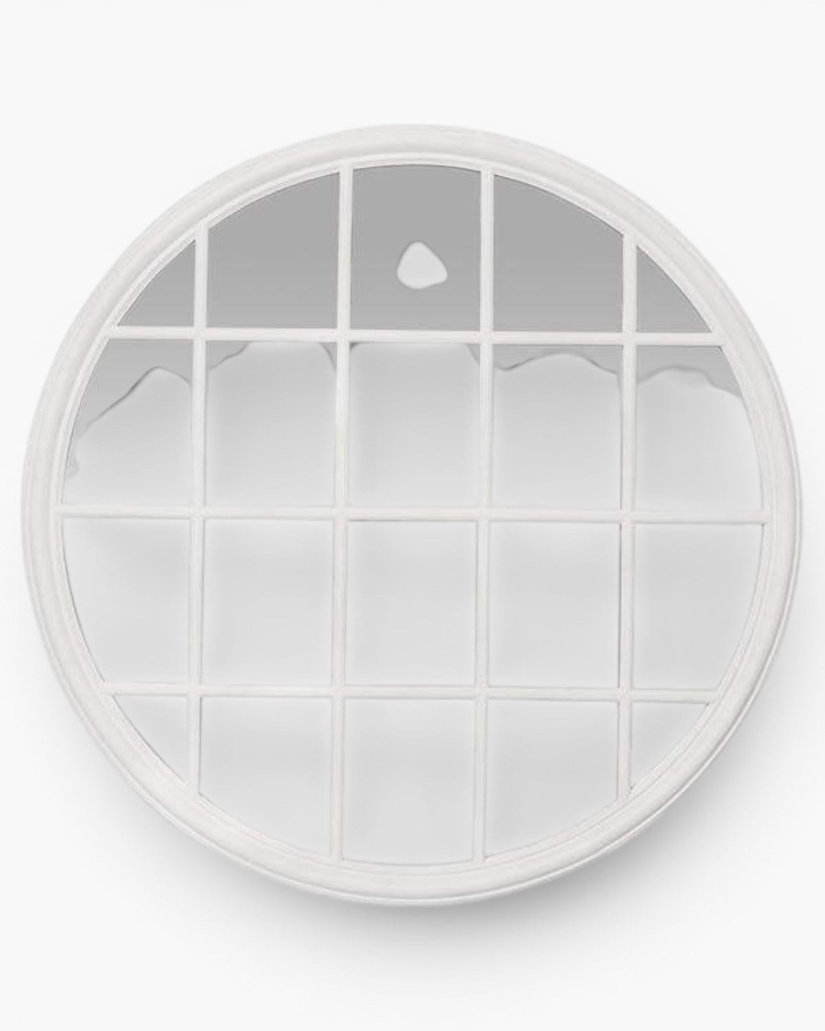 Hamptons Round Mirror 1.2x1.2m White