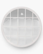 Hamptons Round Mirror 1.2x1.2m White