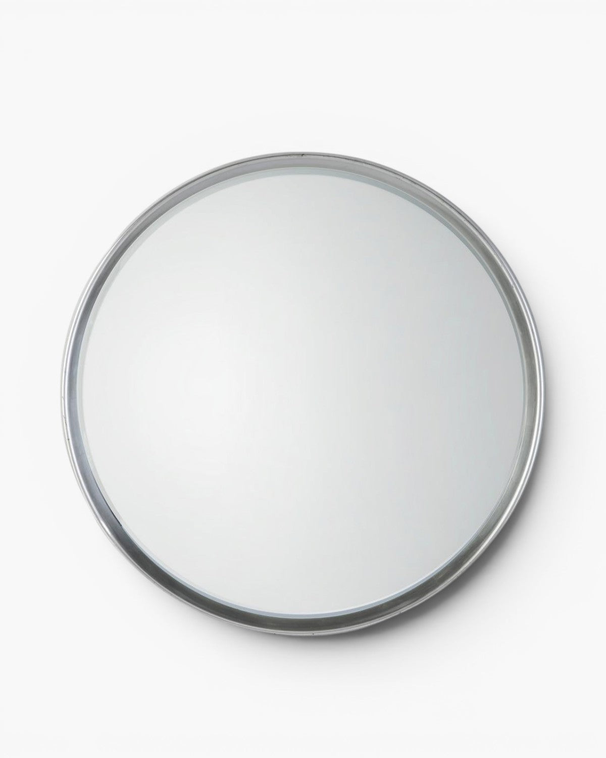 Harvey Round Mirror Silver