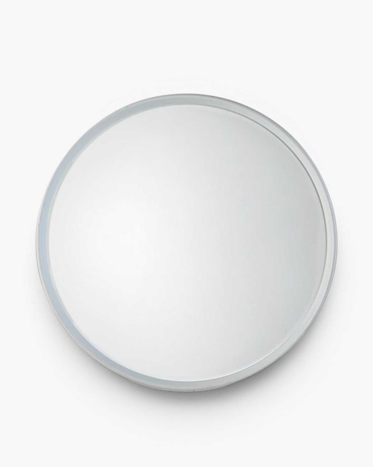Harvey Round Mirror White