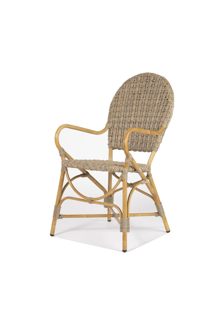 Continental Outdoor Café Chair - Natural