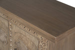 Islander 7 Door Sideboard in Mud Grey, top view