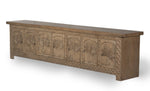Islander 7 Door Sideboard in Mud Grey, angle view