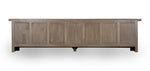 Islander 7 Door Sideboard in Mud Grey, rear view