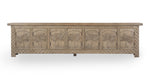 Islander 7 Door Sideboard in Mud Grey, front view detail