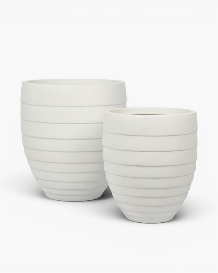 Jules Planter Set of 2 White