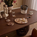 Bow Dining Table Dark Walnut 240cm