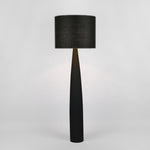 Samson Floor Lamp Base Black and Shade Black