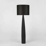 Samson Floor Lamp Base Black and Shade Black