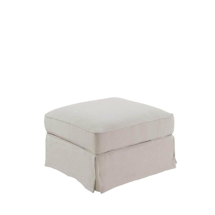 Noosa Hamptons Ottoman Beige